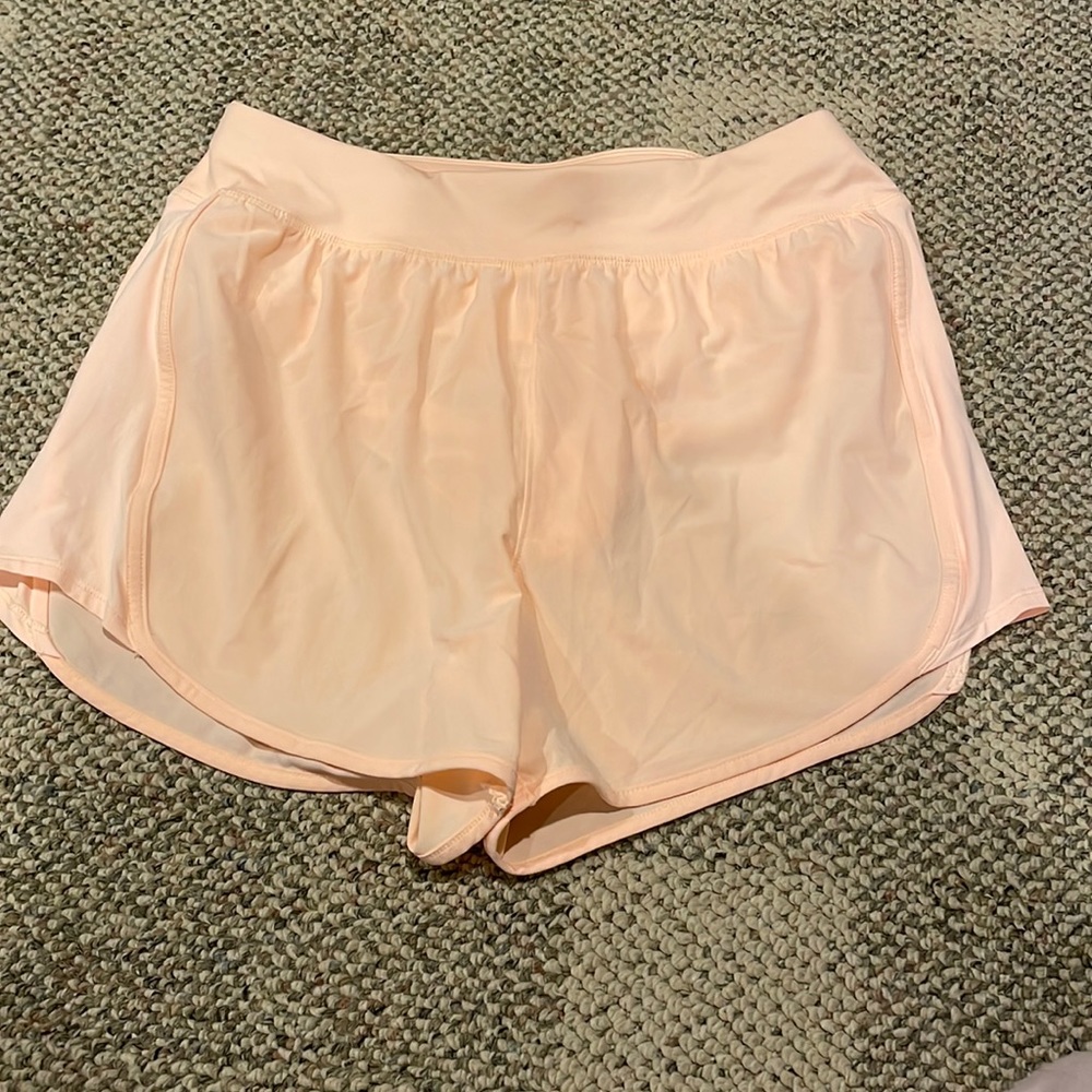 All In Motion peach orange shorts size women small